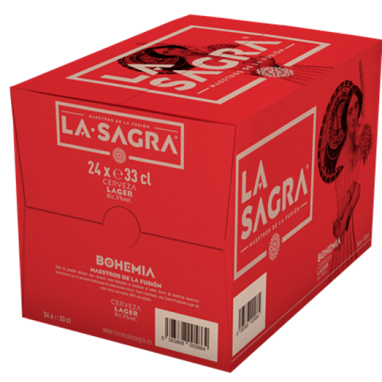 La Sagra Bohemia botella 24 x 33 cl.